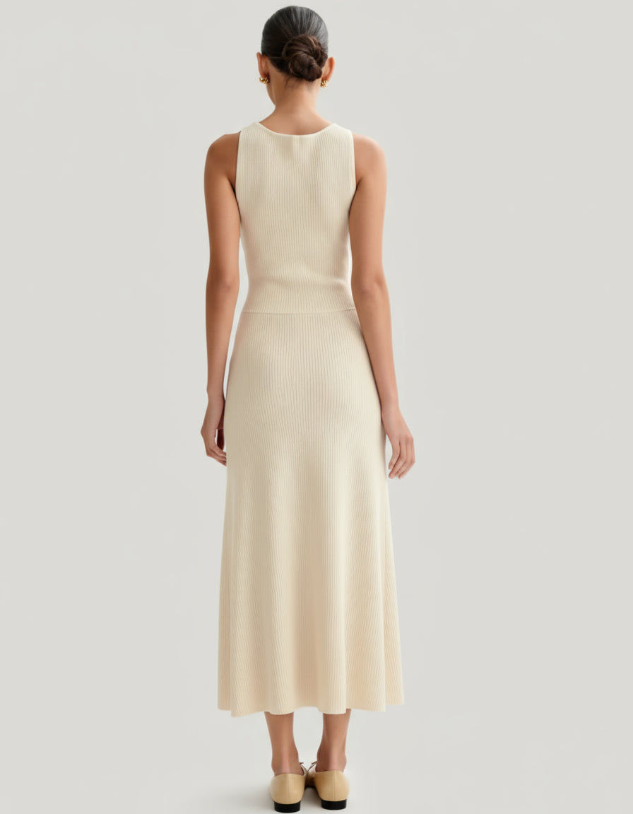 Amanda Klänning  crème